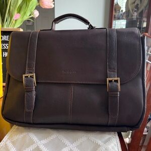 Samsonite Dark Brown Leather Briefcase